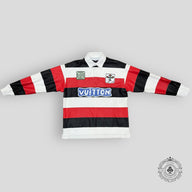 Louis Vuitton Long-Sleeved Leather Intarsia Rugby Polo