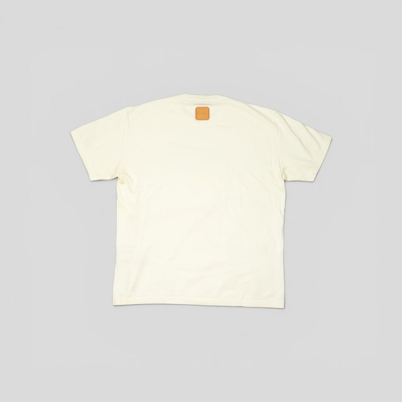 Louis Vuitton Lovers Leather Patch Tee in White
