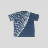 Louis Vuitton Monogram Fishnet Short Sleeve Knit Shirt in Blue