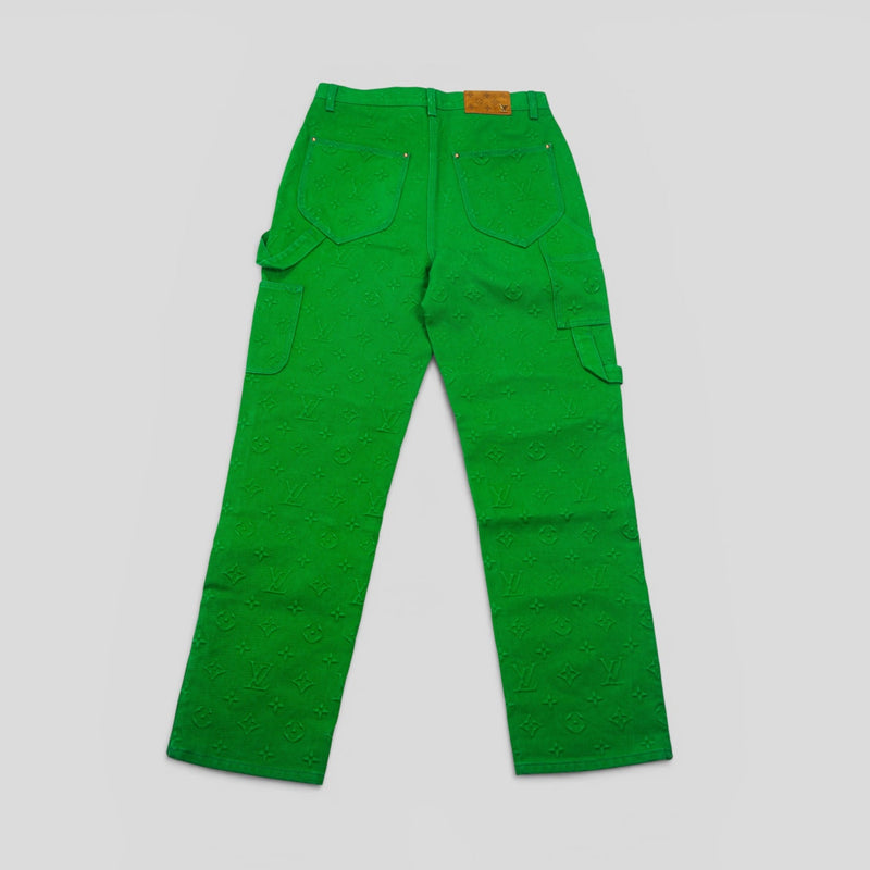 Louis Vuitton Monogram Workwear Carpenter Pants in Green