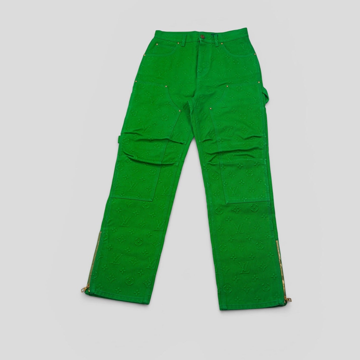 Louis Vuitton Monogram Workwear Carpenter Pants in Green