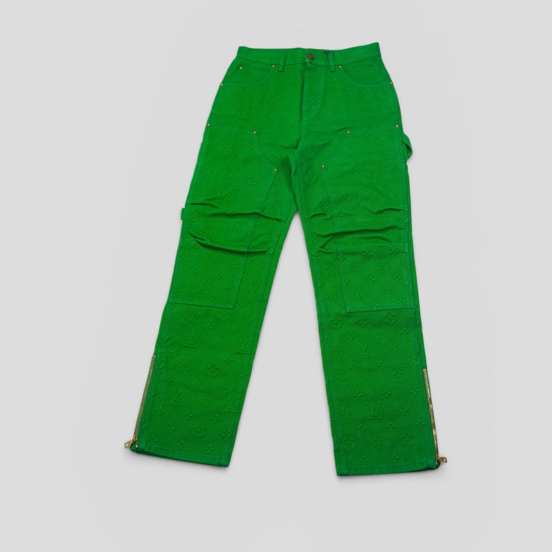 Louis Vuitton Monogram Workwear Carpenter Pants in Green