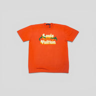 Louis Vuitton Palm Tree Short Sleeve Crewneck in Orange