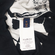 Louis Vuitton Parisian Collage Jacquard Hoodie in White/Black