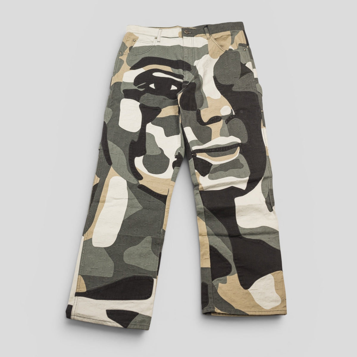 Louis Vuitton Patchwork Portrait Denim Carpenter Pants