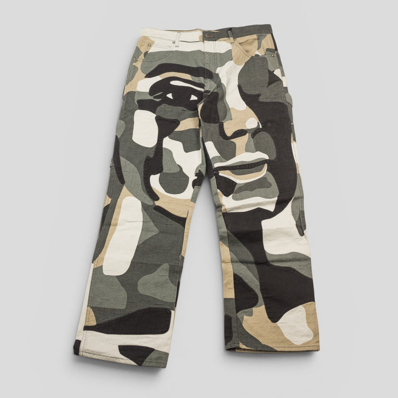 Louis Vuitton Patchwork Portrait Denim Carpenter Pants