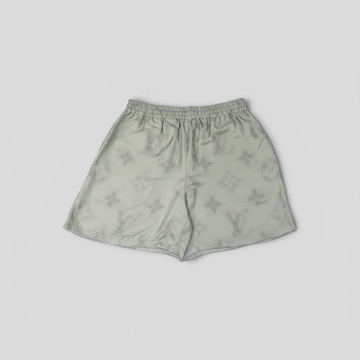Louis Vuitton Pixelate Monogram Silk Shorts in Grey