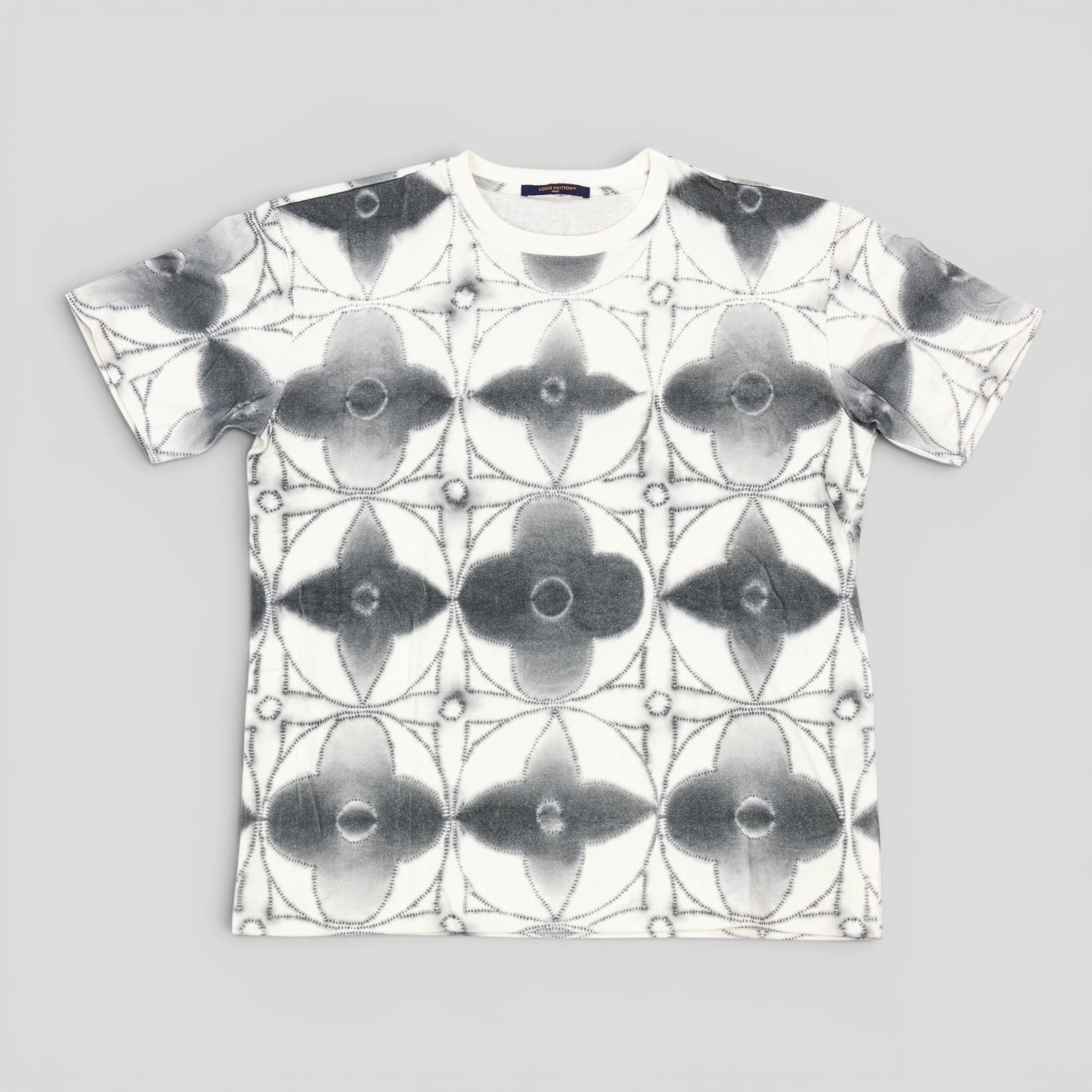Louis Vuitton Printed Shibori Tie-Dye Tee in White