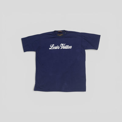 Louis Vuitton Short-Sleeved Graphic Crewneck in Indigo