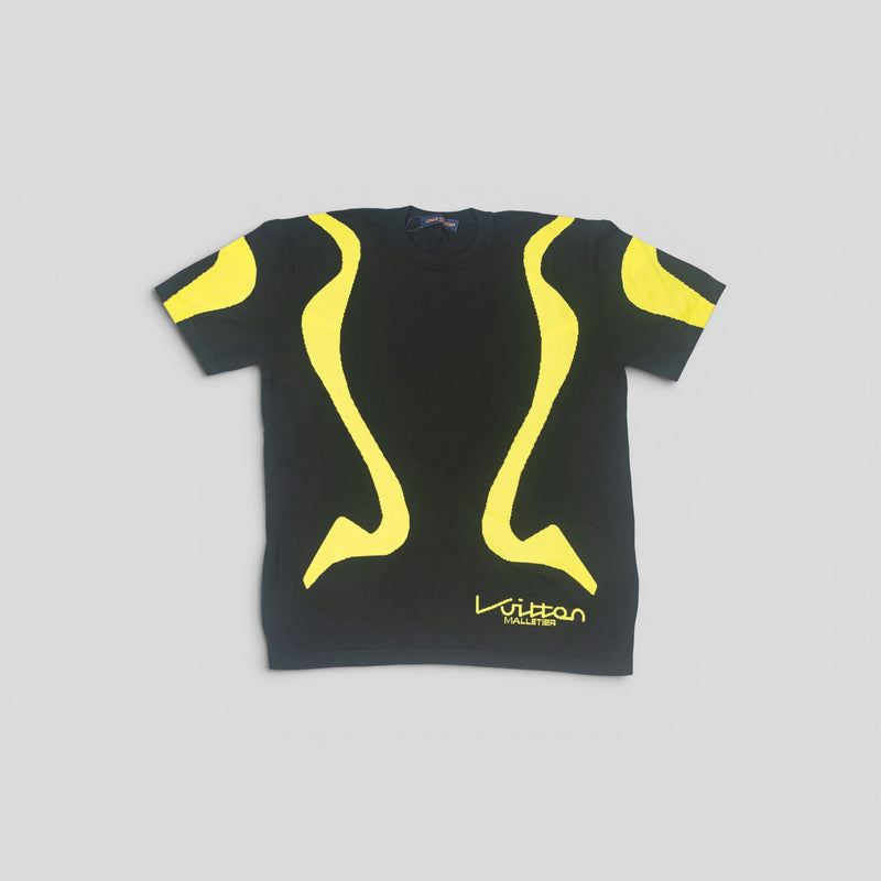 Louis Vuitton Sporty Line Intarsia Knit Crewneck in Black