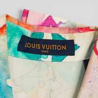 Louis Vuitton Watercolor Button Up in Multicolor