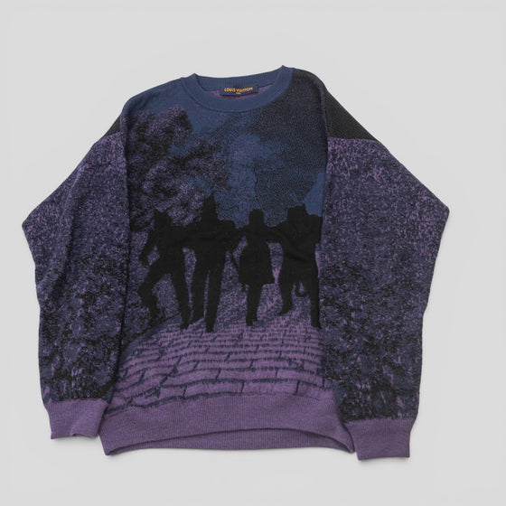 Louis Vuitton Wizard of Oz Brick Road Jacquard Sweater in Purple — authenticated Louis Vuitton at CLB XXIII