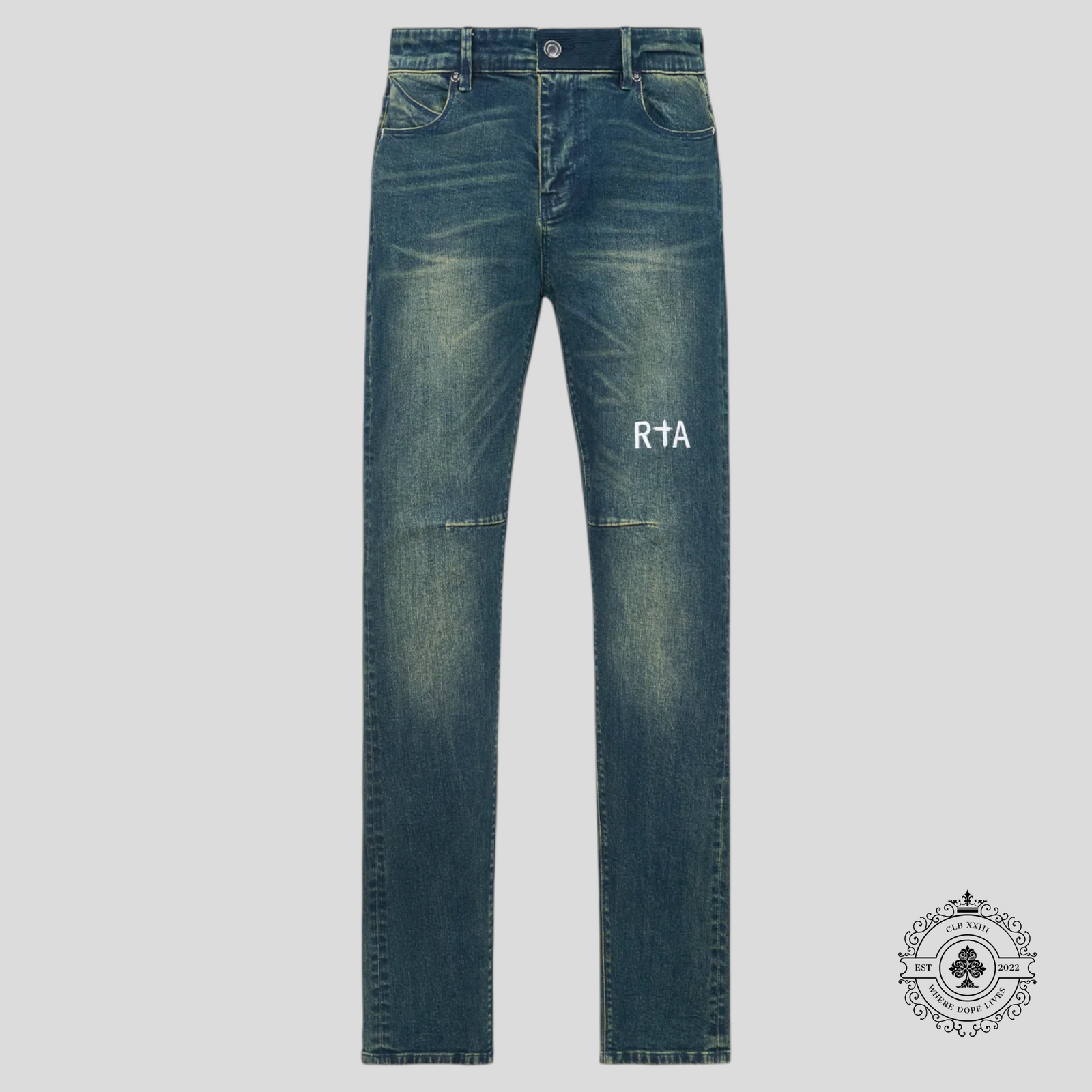 RTA Bryant Mineral Skinny Jeans in Blue