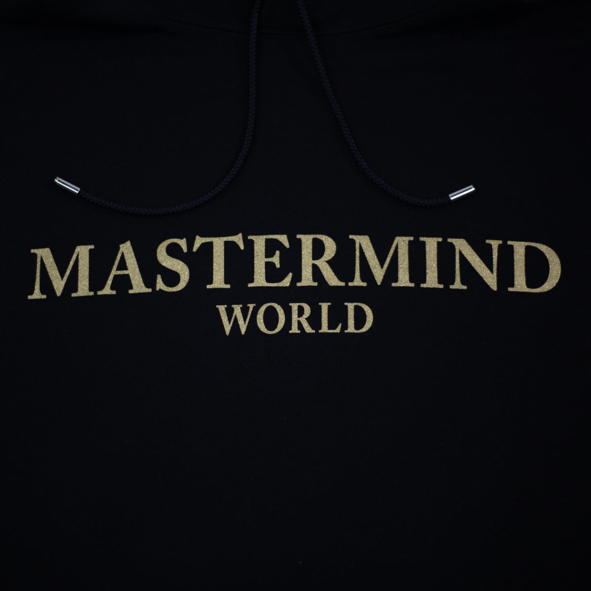 Mastermind World Glitter Logo Hoodie in Black