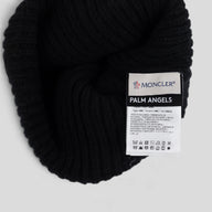 Moncler Palm Logo Beanie in Black