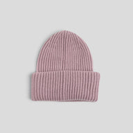 Moncler Palm Logo Beanie in Lavender