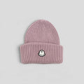 Moncler Palm Logo Beanie in Lavender