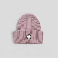 Moncler Palm Logo Beanie in Lavender