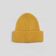 Moncler Palm Logo Beanie in Yellow