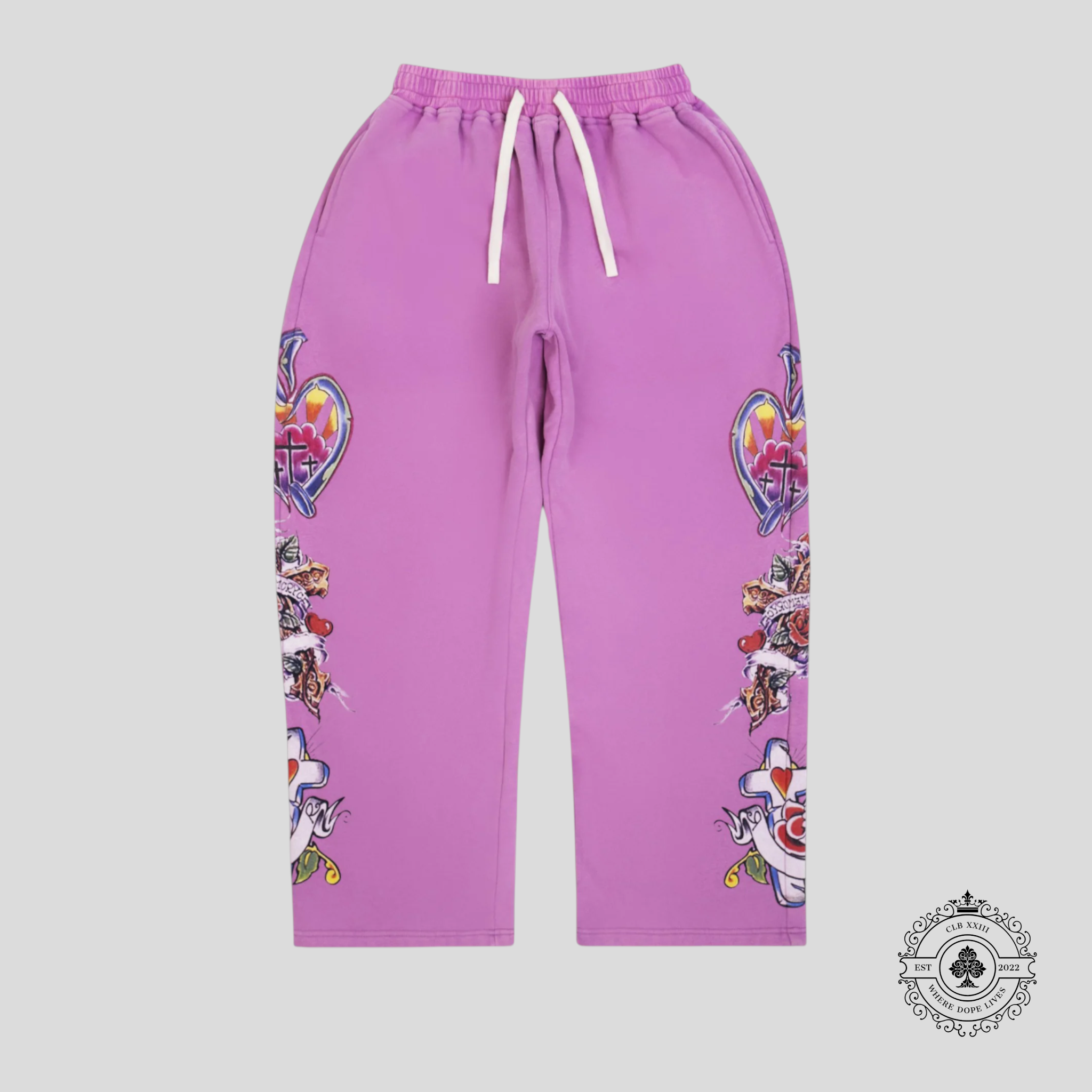 Righteous Risen King Sweatpants in Purple