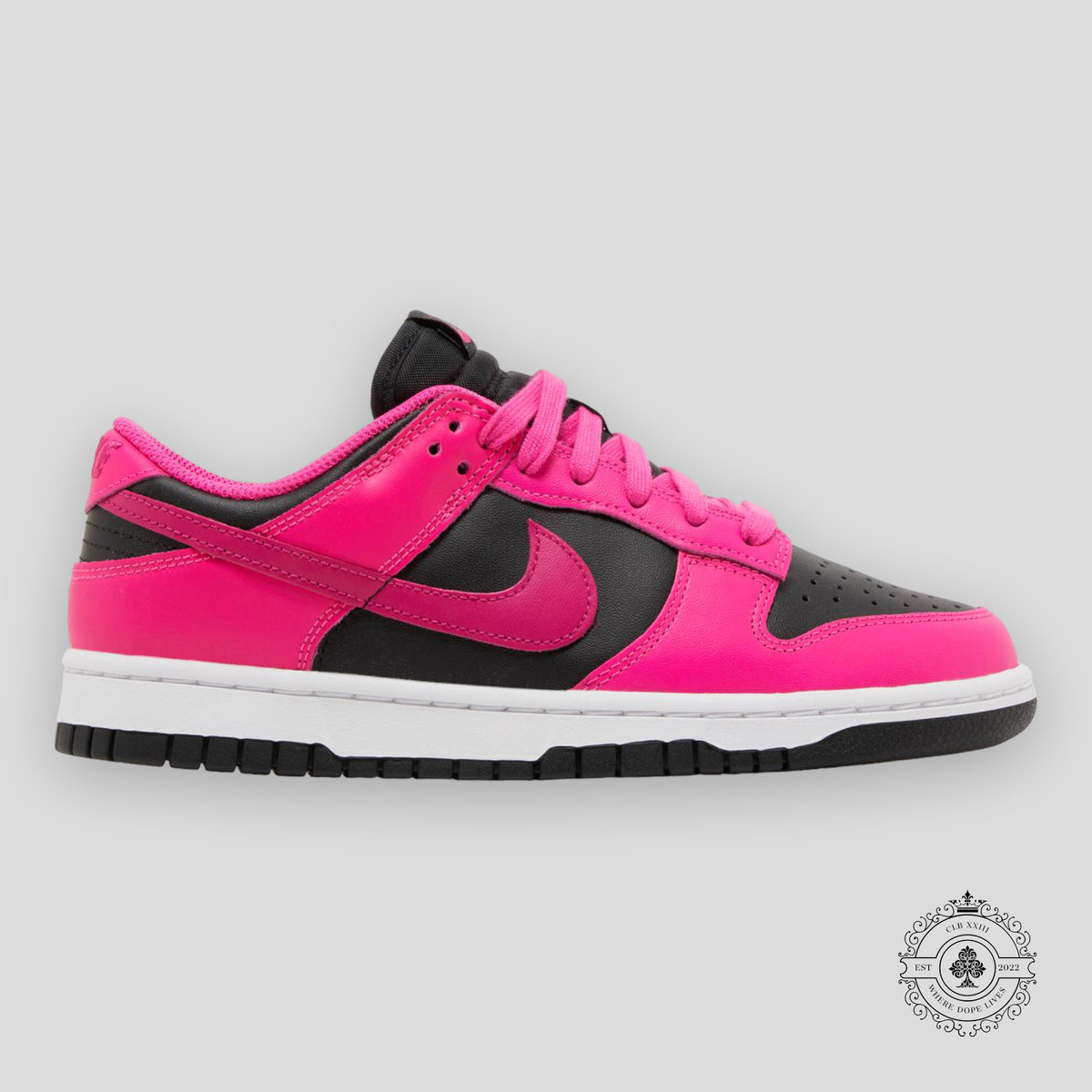 Nike Dunk Low (W) "Black Fierce Pink"