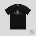 Palm Angels Sunset Palms Classic Tee in Black