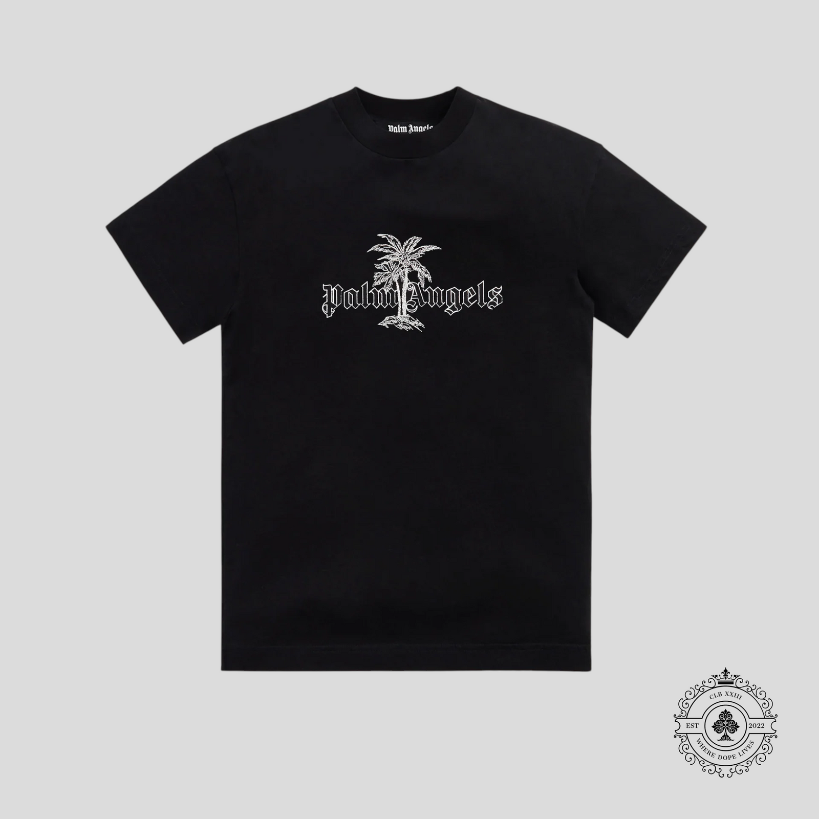 Palm Angels Sunset Palms Classic Tee in Black