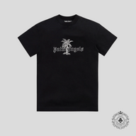 Palm Angels Sunset Palms Classic Tee in Black