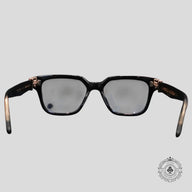 Chrome Hearts Diamond Embellished Vagillionaire II Glasses in Black/Gold
