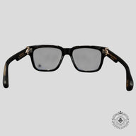 Chrome Hearts Box Officer Glasses in Black/Gold