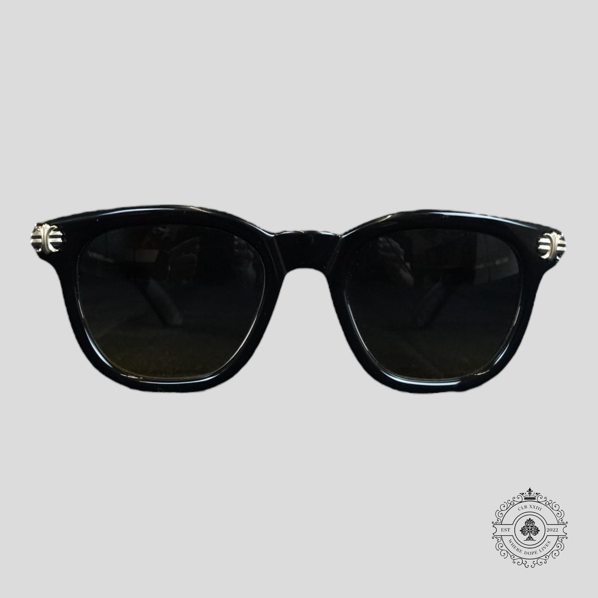Chrome Hearts Smoke Show Sunglasses in Black/Gold