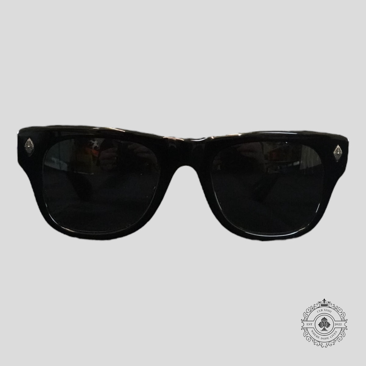 Chrome Hearts Instagasm Glasses in Black/Silver