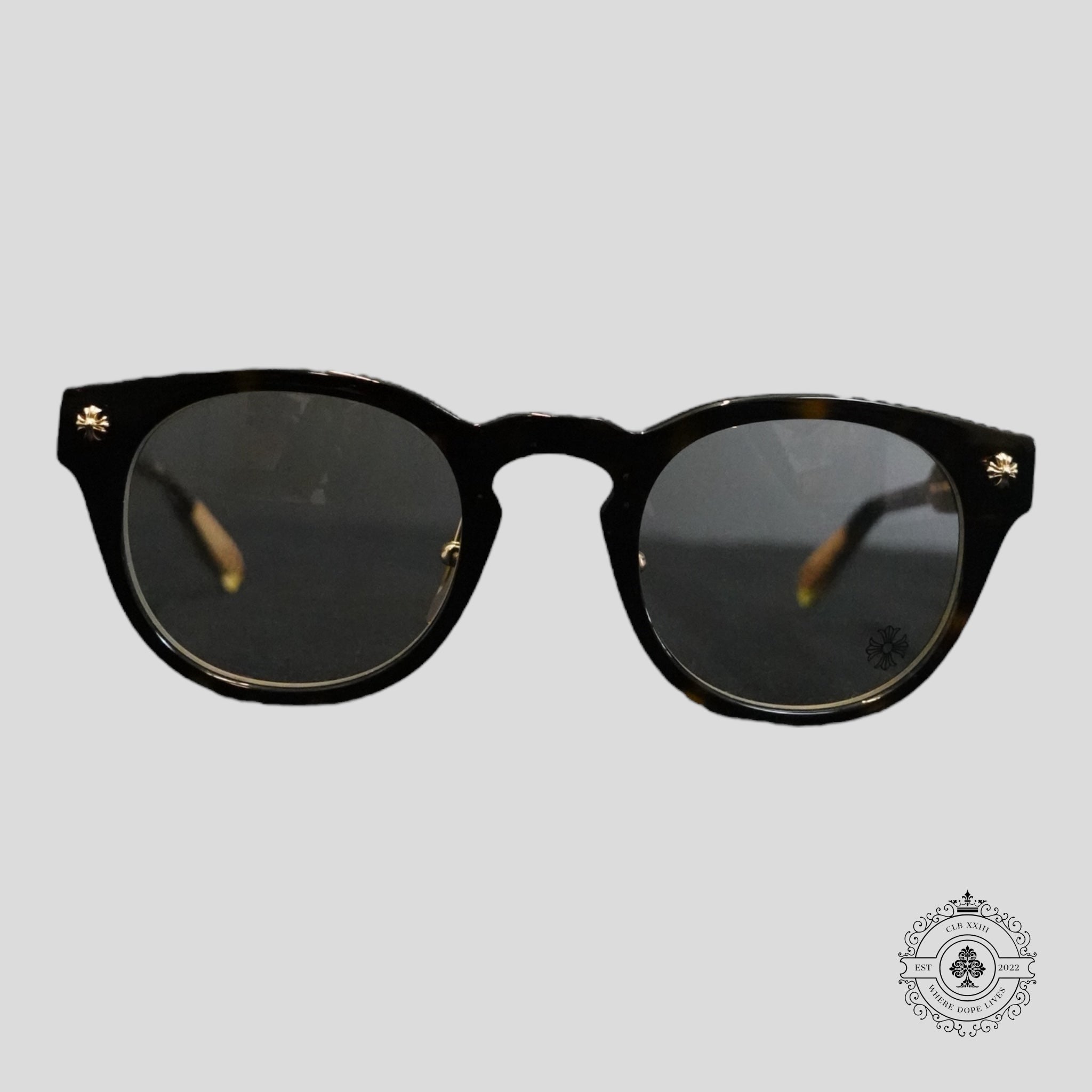 Chrome Hearts Dingalonglinglong Glasses in Tortoise Shell/Gold