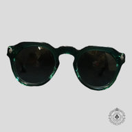 Chrome Hearts Lizard Boot Sunglasses in Marine Green/Silver