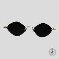 Chrome Hearts Diamond Dog Sunglasses in Black/Gold