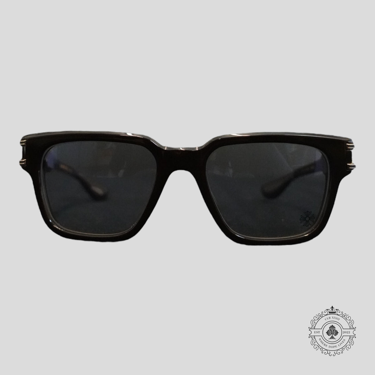 Chrome Hearts Bulge Glasses in Brown/Gold