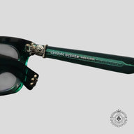 Chrome Hearts "See You In Tea" Sunglasses in Marine Green/Silver