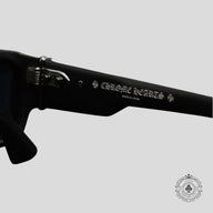 Chrome Hearts Yer Bjorn Again Glasses in Matte Black/Silver