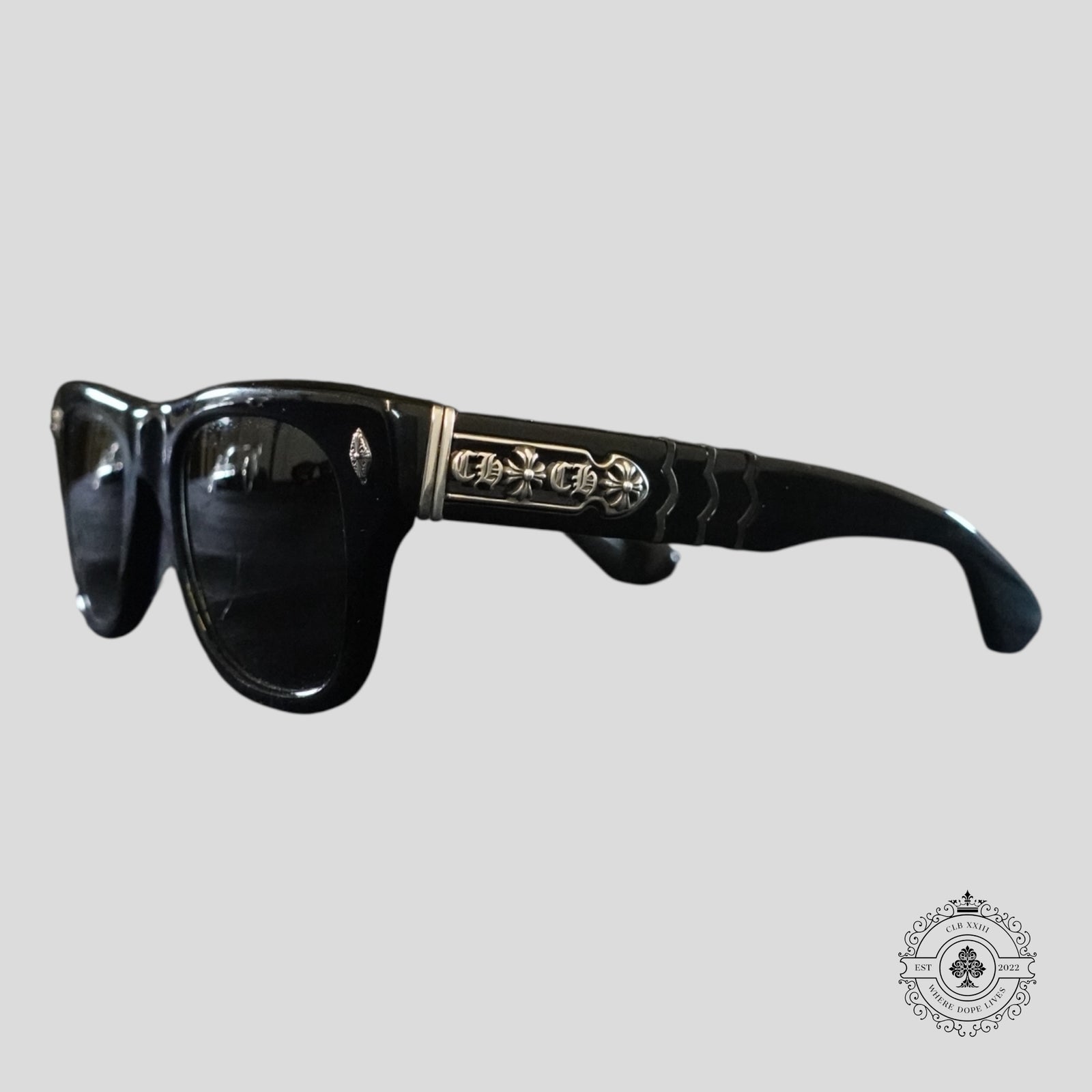 Chrome Hearts Instagasm Glasses in Black/Silver