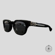 Chrome Hearts Diamond Embellished Cuntvoluted Glasses in Black/Silver