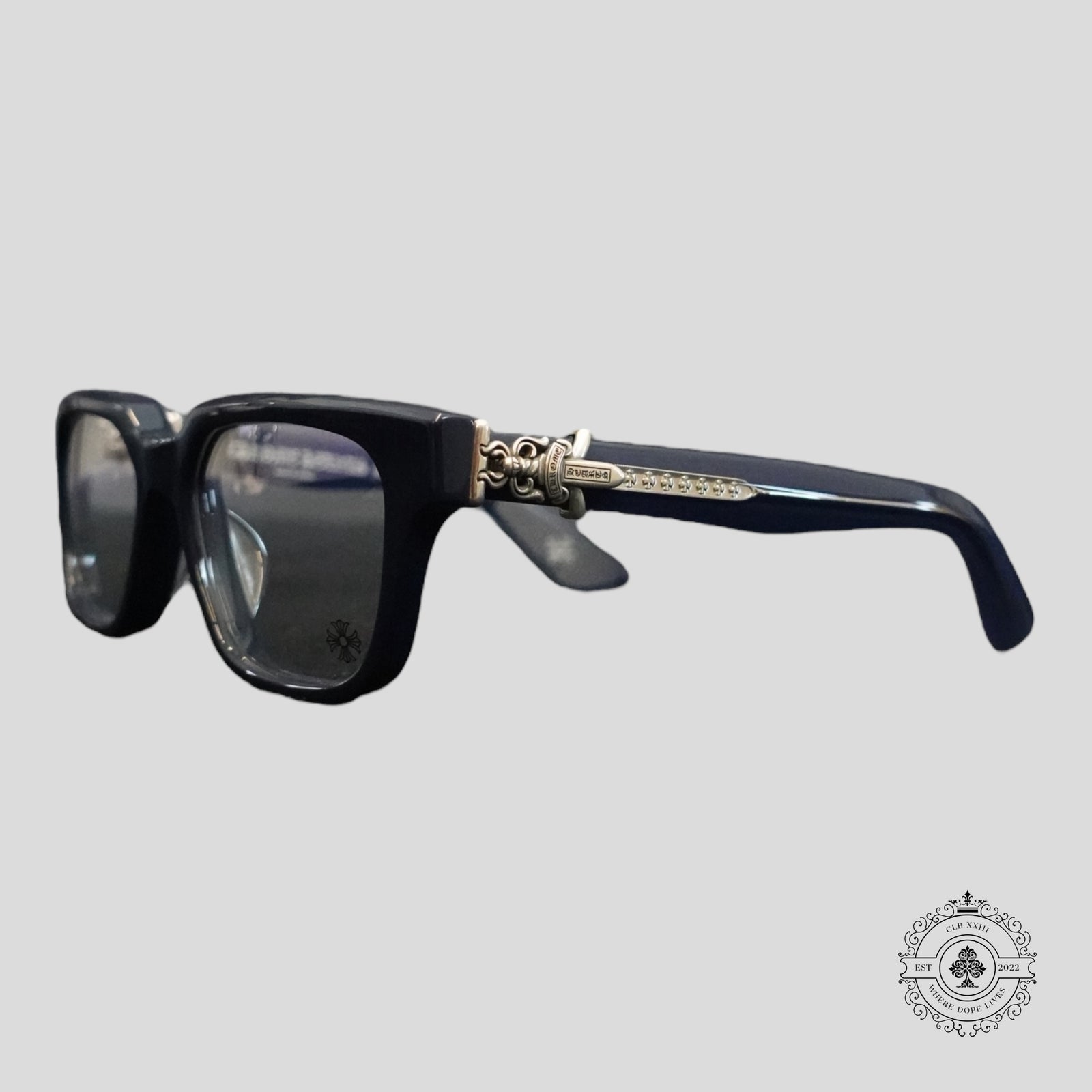 Chrome Hearts Vagillionaire II Glasses in Blue/Silver