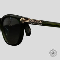 Chrome Hearts Smoke Show Sunglasses in Green/Silver