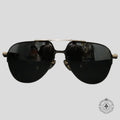 Chrome Hearts Full Metal Chicken Glasses in Zebra/Silver