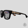 Chrome Hearts Box Officer Glasses in Black/Gold