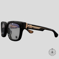 Chrome Hearts Box Officer Glasses in Black/Gold