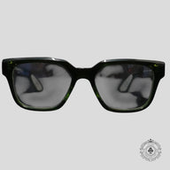 Chrome Hearts Diamond Embellished Vagillionaire II Glasses in Green/Silver