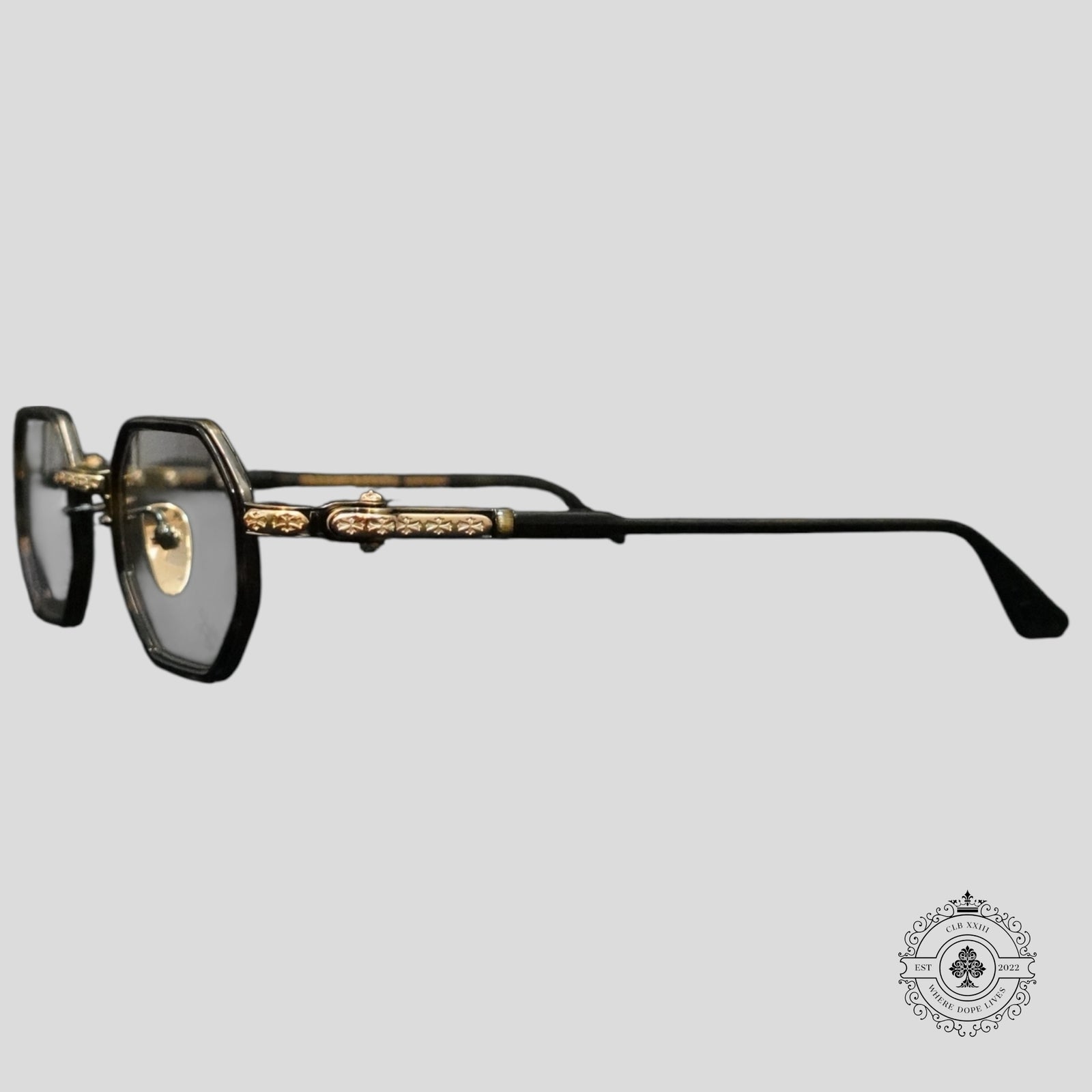 Chrome Hearts Tatters Glasses in Tortoise Shell/Gold