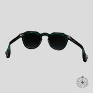 Chrome Hearts Lizard Boot Sunglasses in Marine Green/Silver