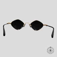 Chrome Hearts Diamond Dog Sunglasses in Black/Gold