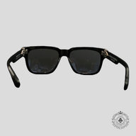 Chrome Hearts Box Officer Glasses in Black/Silver